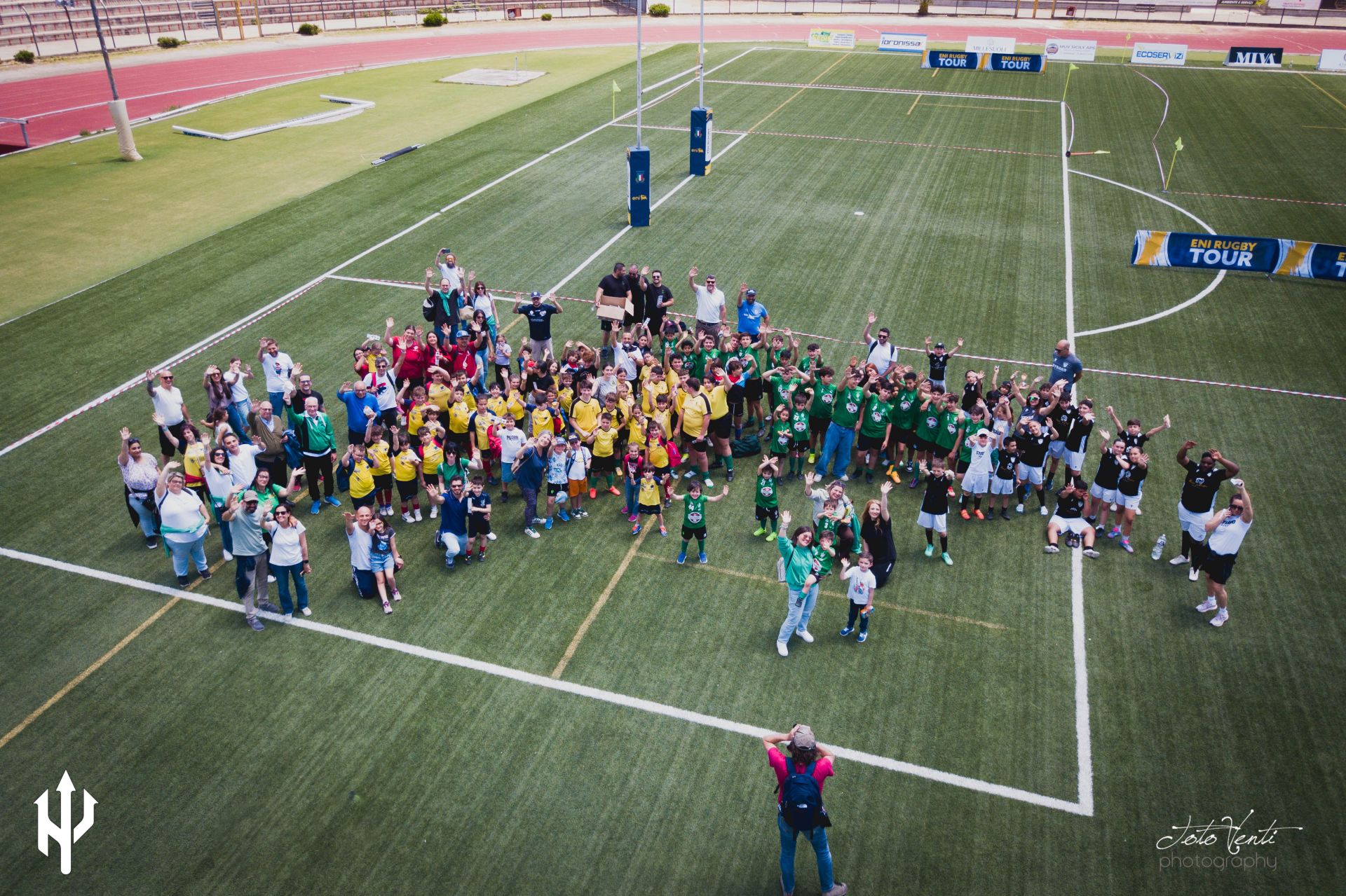 Caltanissetta, Festa del rugby e dell’inclusione: oltre 150 bambini invadono il “Tomaselli”