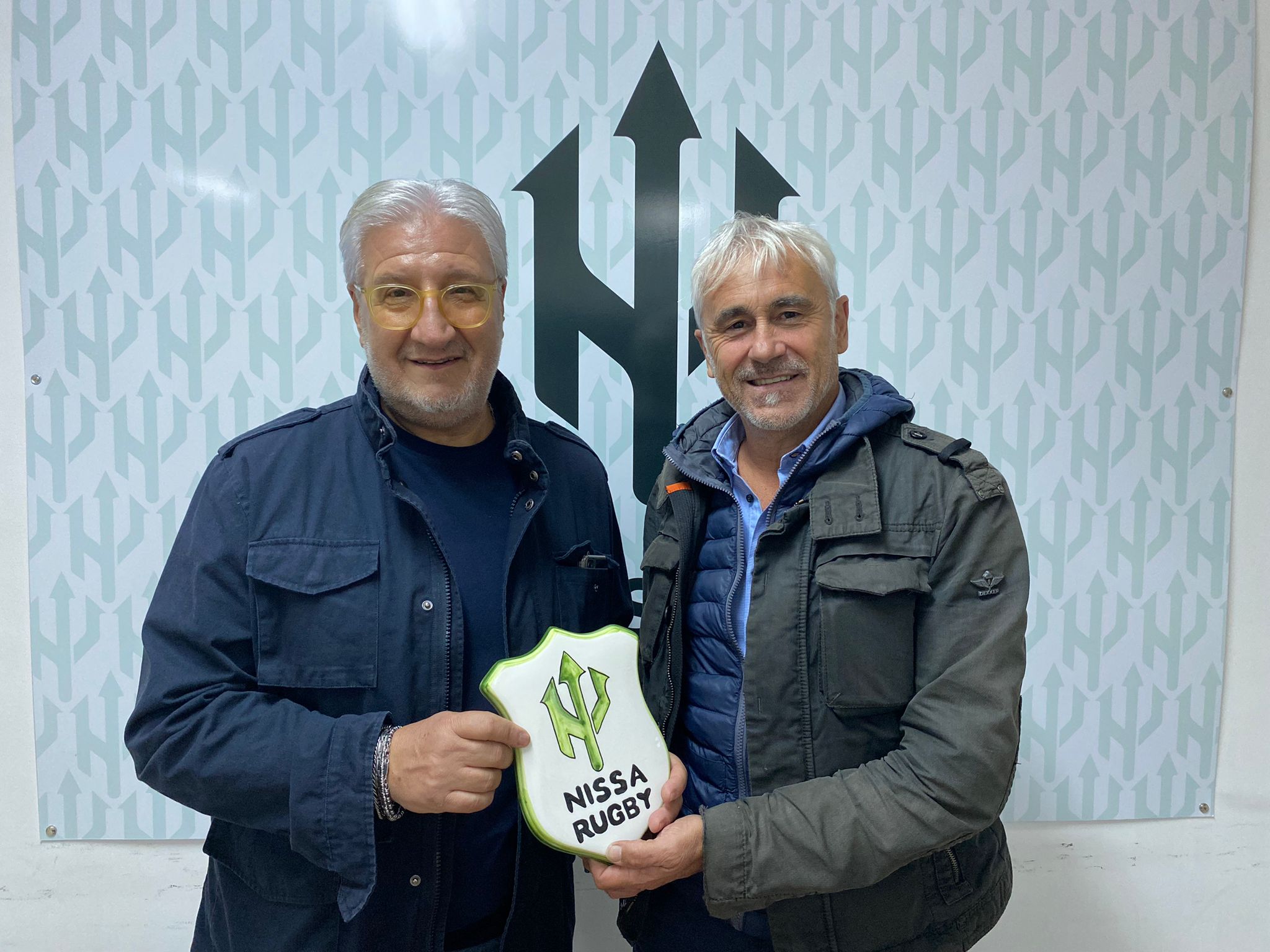 Solida amicizia tra Nissa Rugby e Palermo. I due presidenti, Lo Celso e Massari: “Sempre una gioia incontrarci”