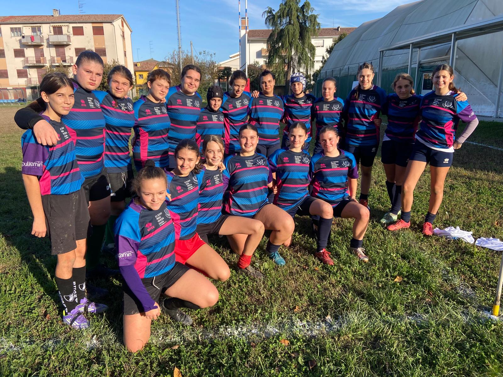 Forum Iulii Rugby Femminile: crescita e gioco di squadra per le U14 a Camposampiero e buone prove delle U16 a Mira