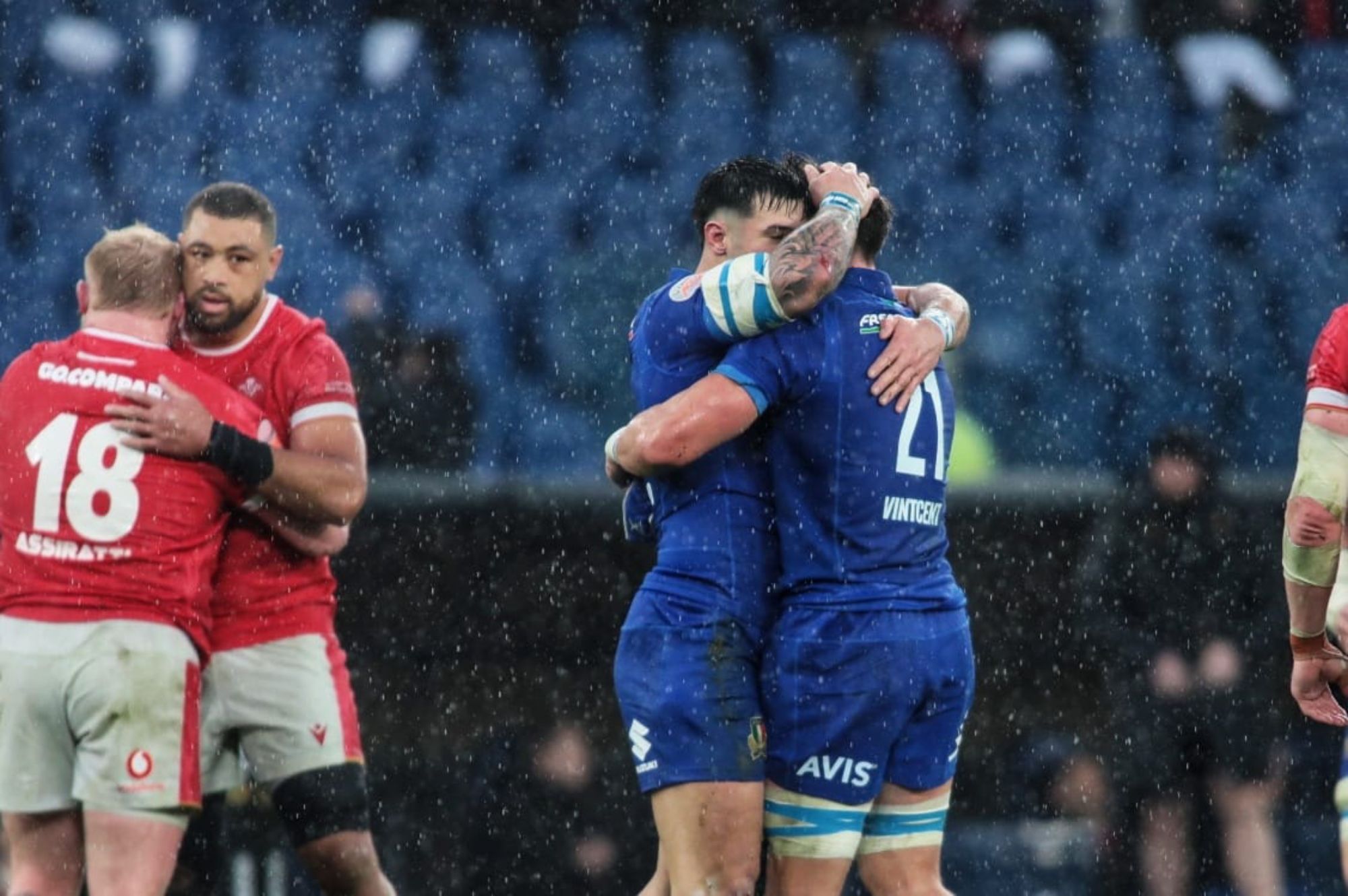 Guinness Men’s Six Nations, l’Italia batte il Galles 22-15 sotto la pioggia dell’Olimpico di Roma