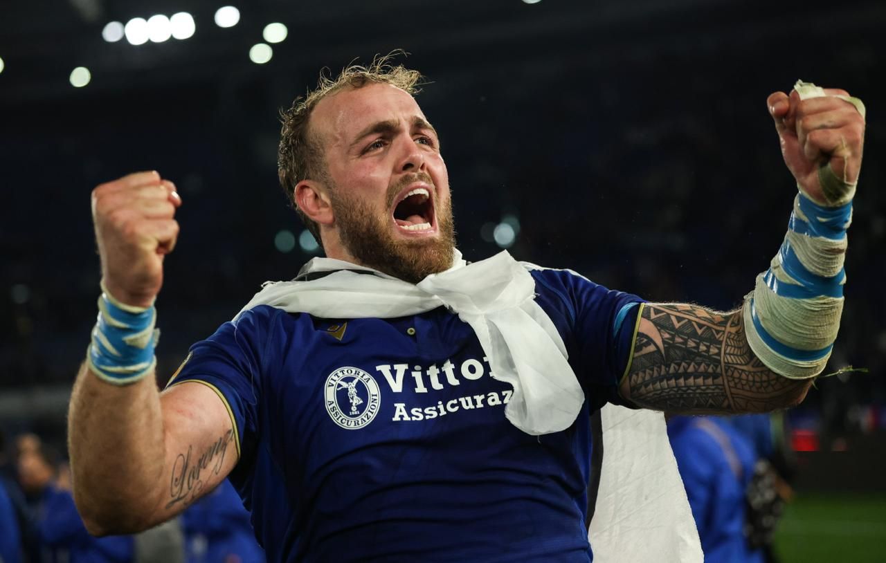 Italia v Inghilterra 23-18, le emozioni di N.Cannone e Menoncello nel post gara