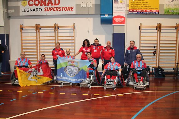 Wheelchair Rugby Catania: prime mete, importanti progressi | Il team di coach Seminara ha fatto il pieno di esperienza a Padova