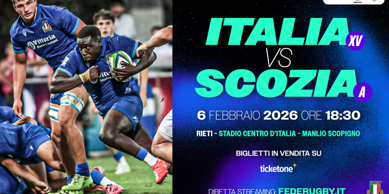 Il grande rugby torna a Rieti: al via la prevendita di Italia XV – Scozia “A” del 6 febbraio