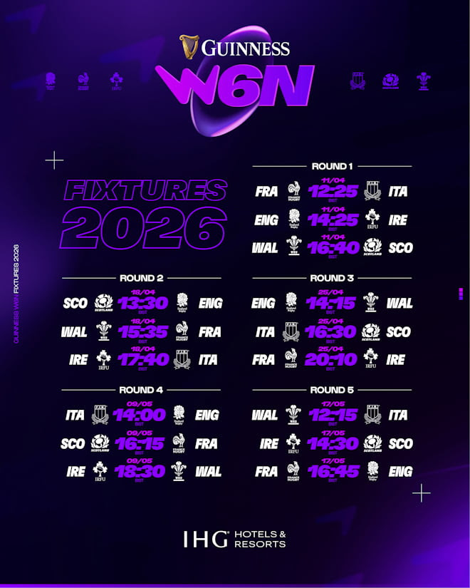 Pubblicato il calendario del Sei Nazioni Femminile 2026: esordio in Francia per le Azzurre, gare interne il 25 aprile e il 9 maggio