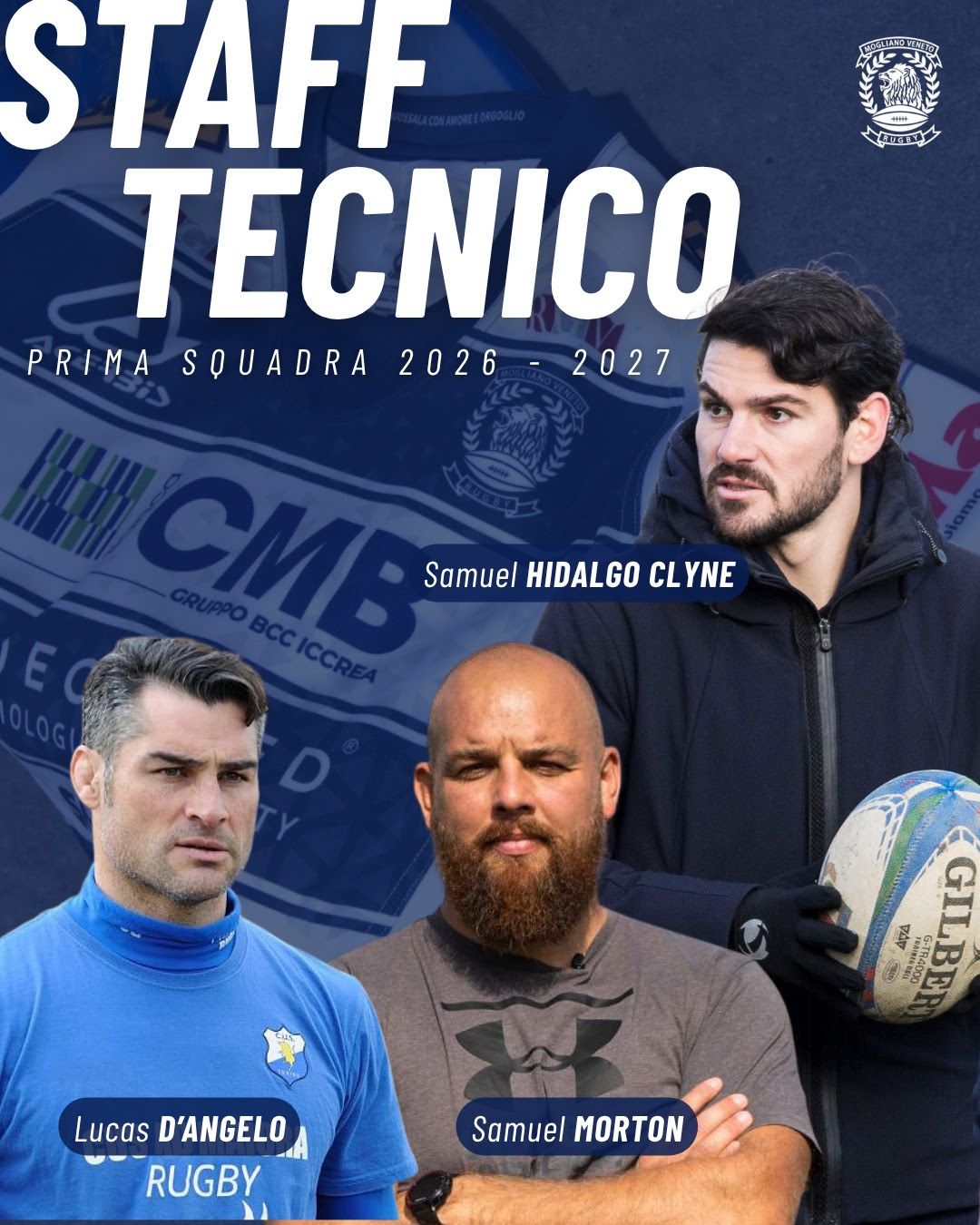 Mogliano: scelto il nuovo staff tecnico. Hidalgo-Clyne, Morton, D’Angelo il triumvirato alla guida della comapgine veneta