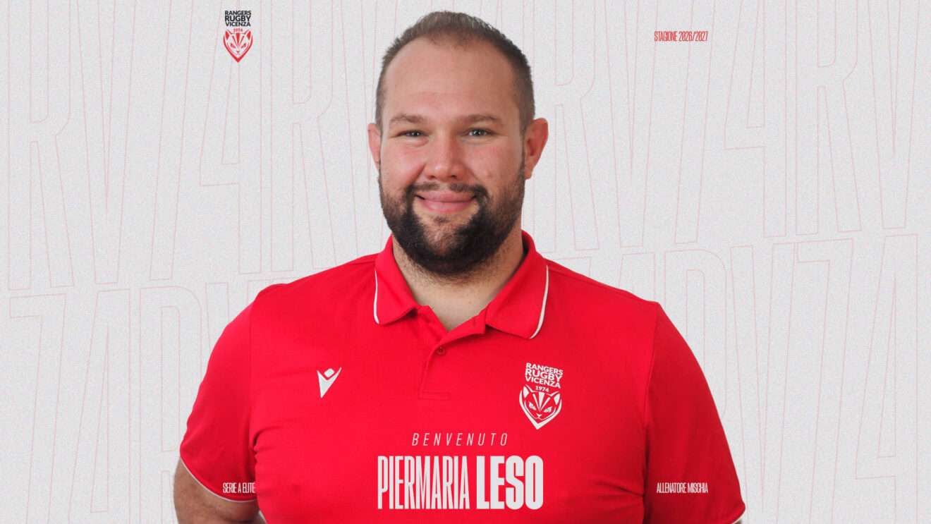 Piermaria Leso è il nuovo allenatore della mischia della Rangers Rugby Vicenza