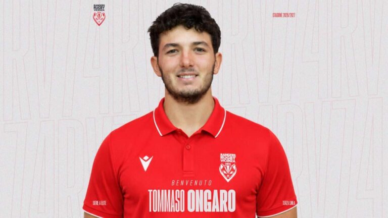 Tommaso Ongaro è un nuovo giocatore della Rangers Rugby Vicenza