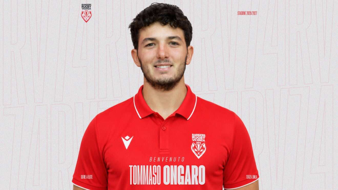 Tommaso Ongaro è un nuovo giocatore della Rangers Rugby Vicenza