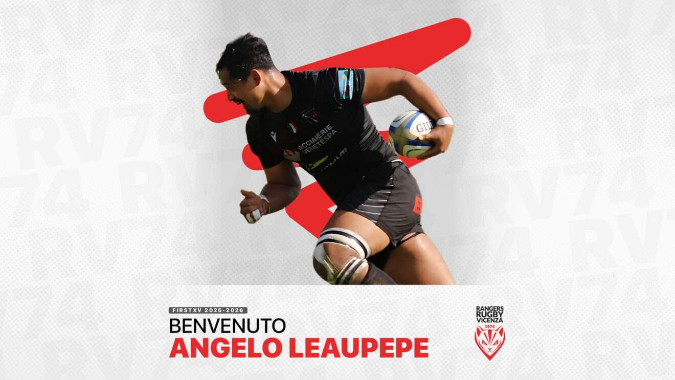 Pietro Gregorio e Angelo Leaupepe sono due giocatori del Rangers Rugby Vicenza